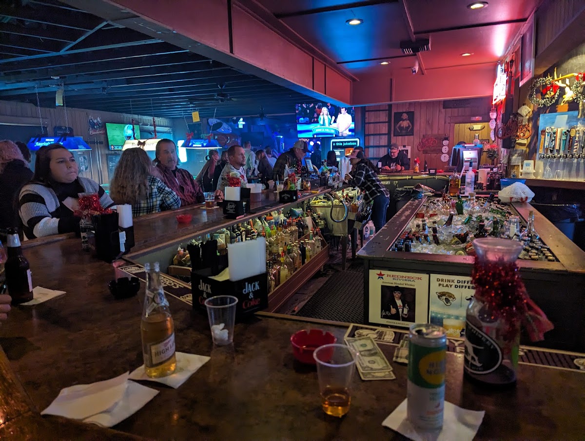 Whiskey's Saloon crowd